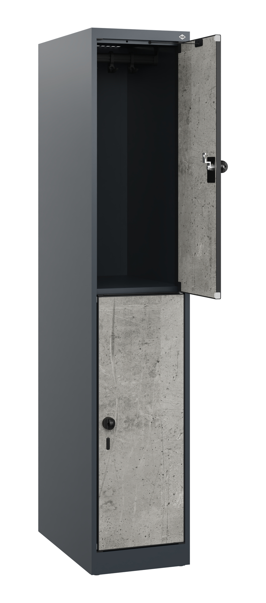 C+P Doppelst�ckiger Schulspind Evolo PLUS, 2 F�cher, 1530x300x500mm C+P Doppelst�ckiger Schulspind Evolo PLUS, 2 F�cher, 1530x300x500mm