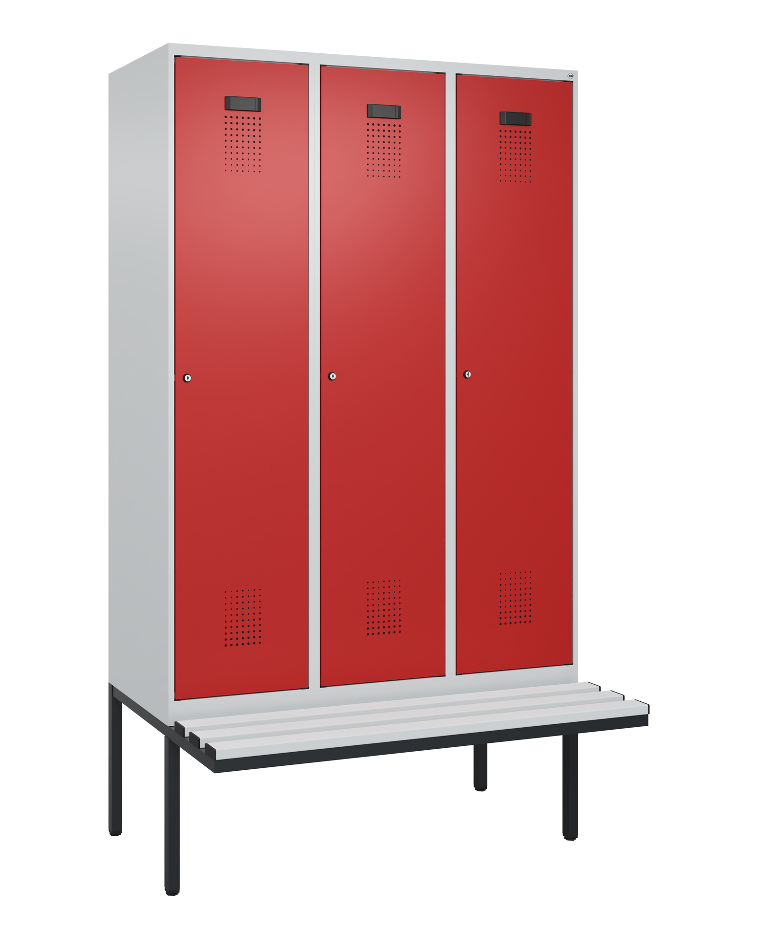 C+P Spind Evolo PLUS, Bank, 3 Abteile, 2120x1200x8