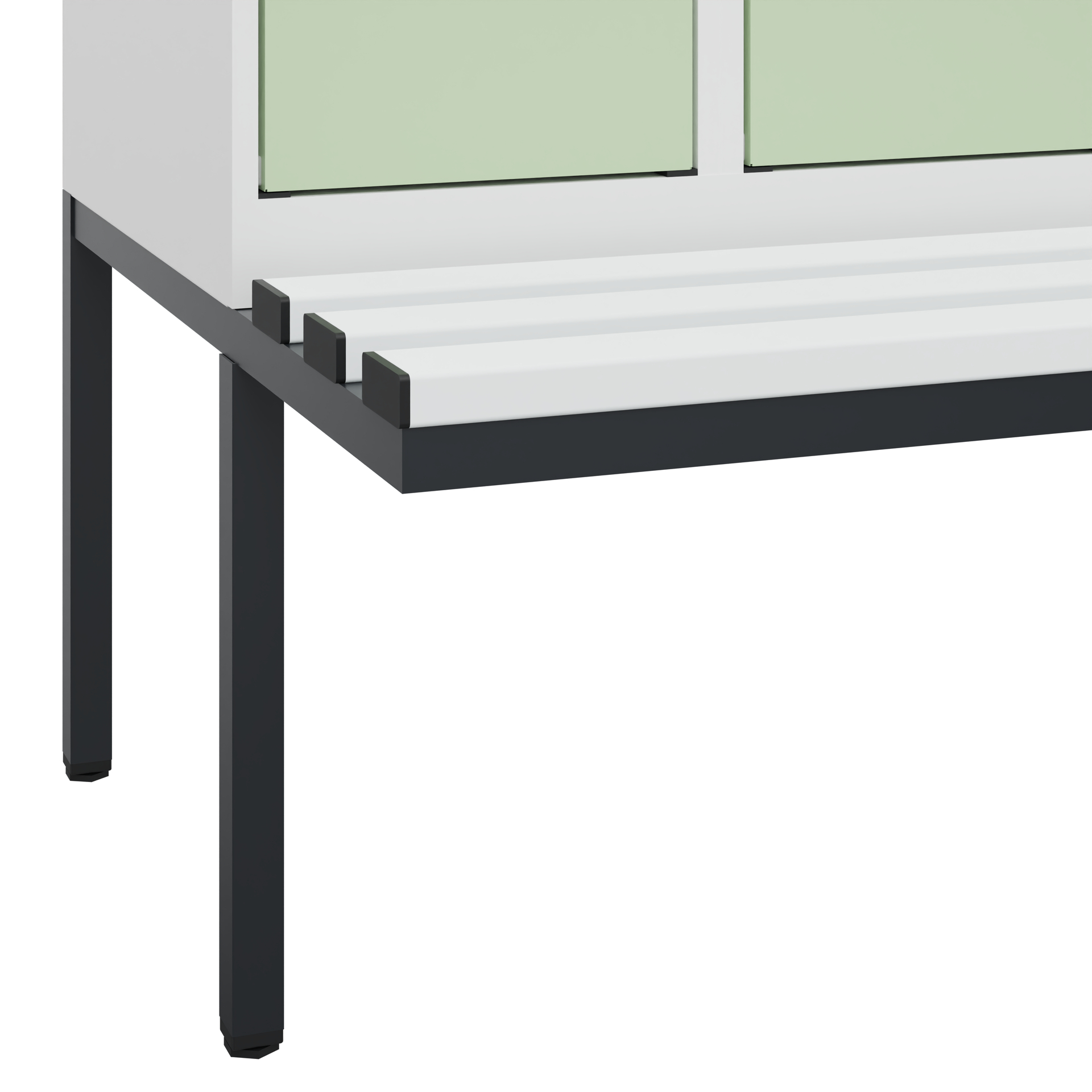C+P Spind Evolo PLUS, Bank, 2 Abteile, 1950x600x81