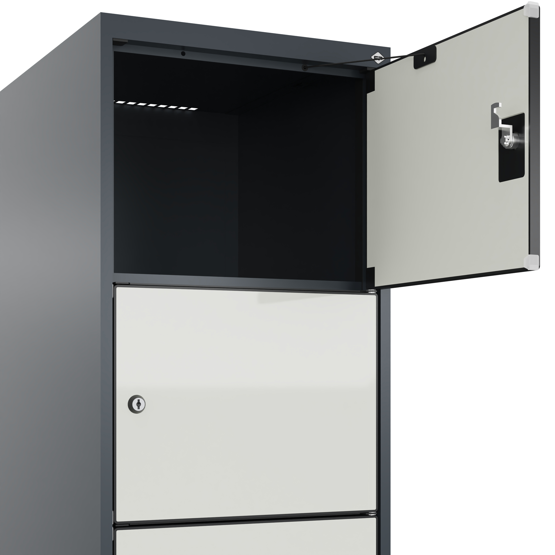 C+P Schlie�fachschrank Evolo PLUS, Sockel, 6 F�cher, 1950x400x500mm