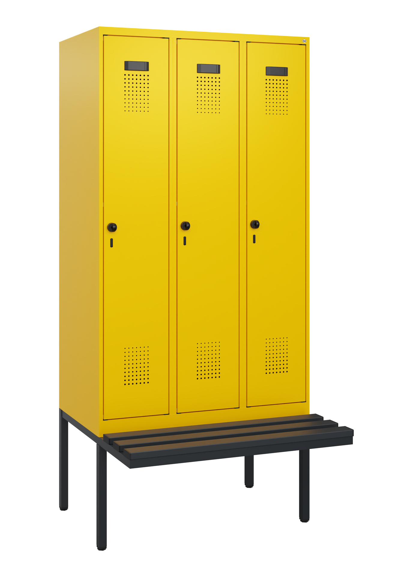 C+P Spind Evolo PLUS, Bank, 3 Abteile, 1950x900x81