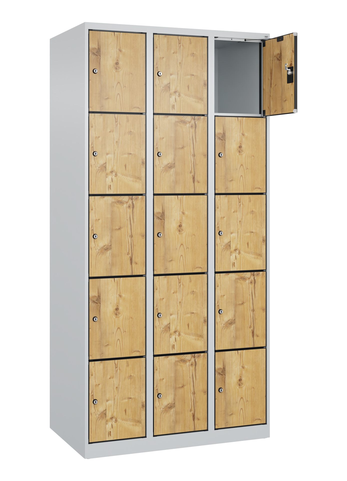 C+P Schlie�fachschrank Evolo PLUS, 15 F�cher, 1850x900x500mm