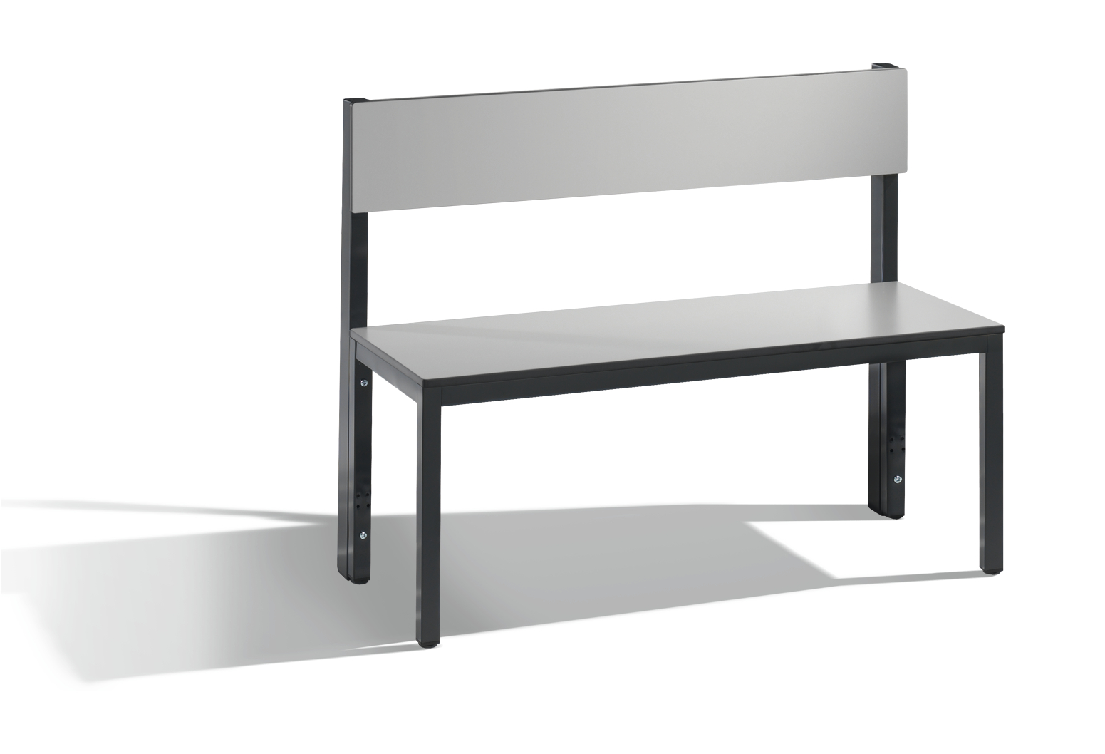 C+P Sitzbank mit Rückenlehne, Basic Plus, H796xB10