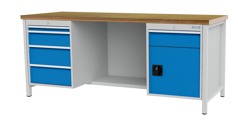 C+P Werkbank met kast