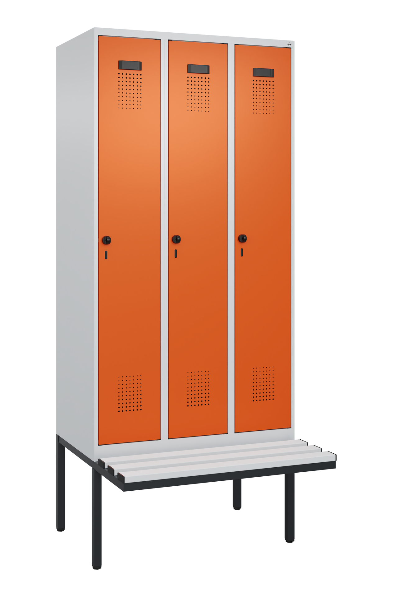 C+P Spind Evolo PLUS, Bank, 3 Abteile, 2120x900x81