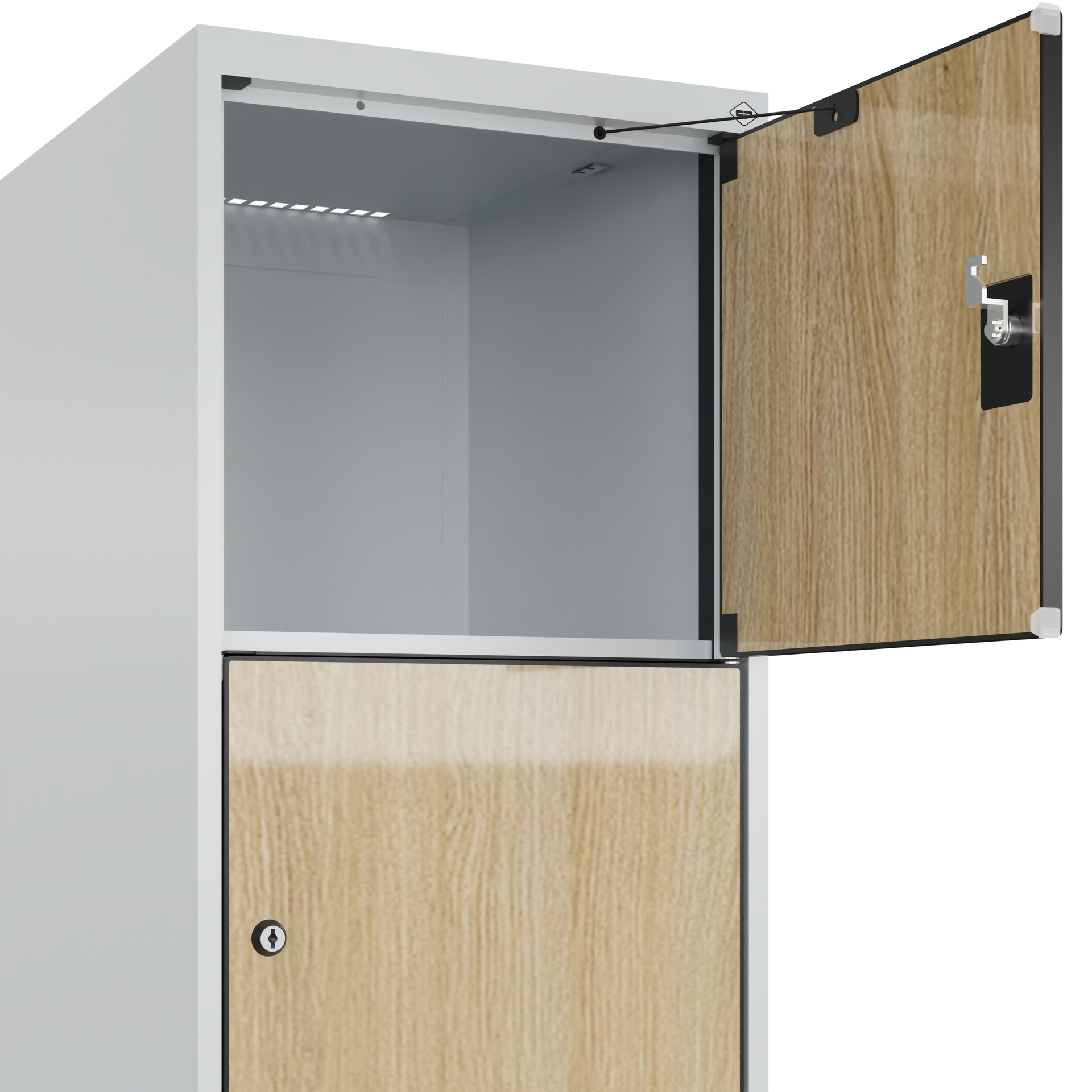 C+P Schlie�fachschrank Evolo PLUS, Sockel, 5 F�cher, 1950x400x500mm