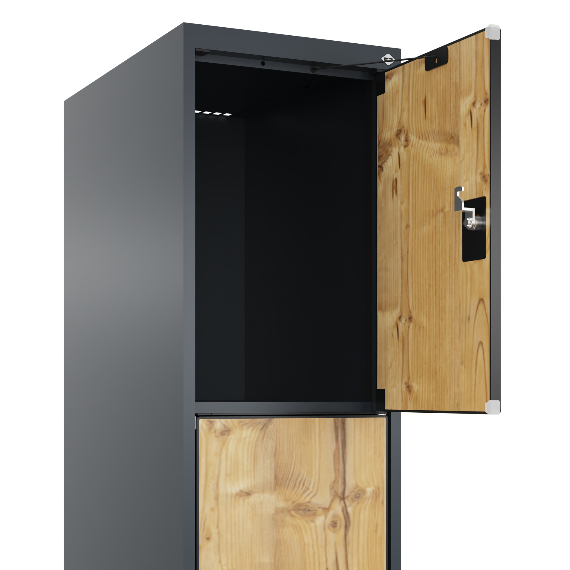 C+P Schlie�fachschrank Evolo PLUS, F��e, 4 F�cher, 1950x300x500mm