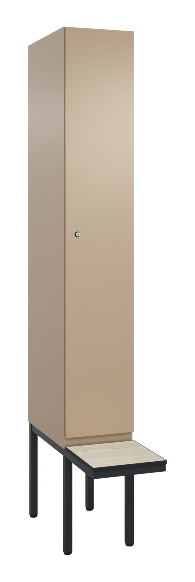 C+P Spind, Cambio, 1 Abteil, Bank, 2120x300x815mm, 9016/VK427