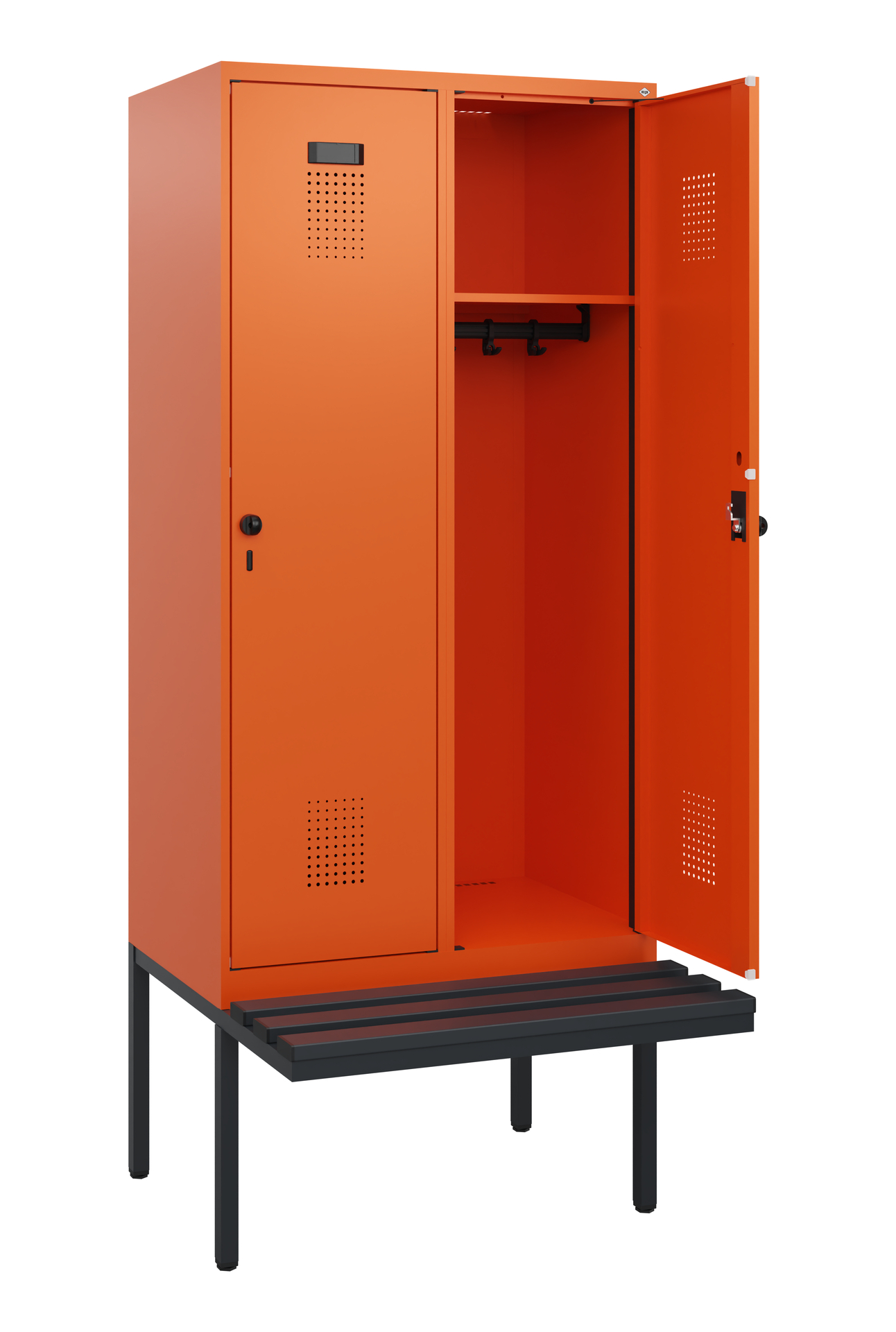 C+P Spind Evolo PLUS, Bank, 2 Abteile, 1950x800x81