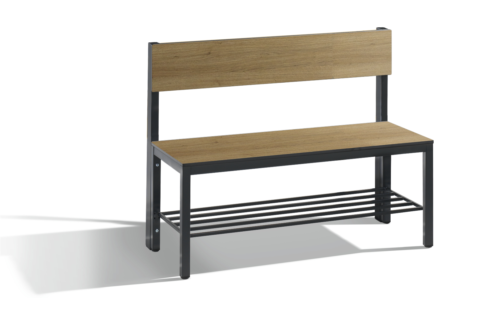 C+P Sitzbank mit Rückenlehne, Basic Plus, H796xB10