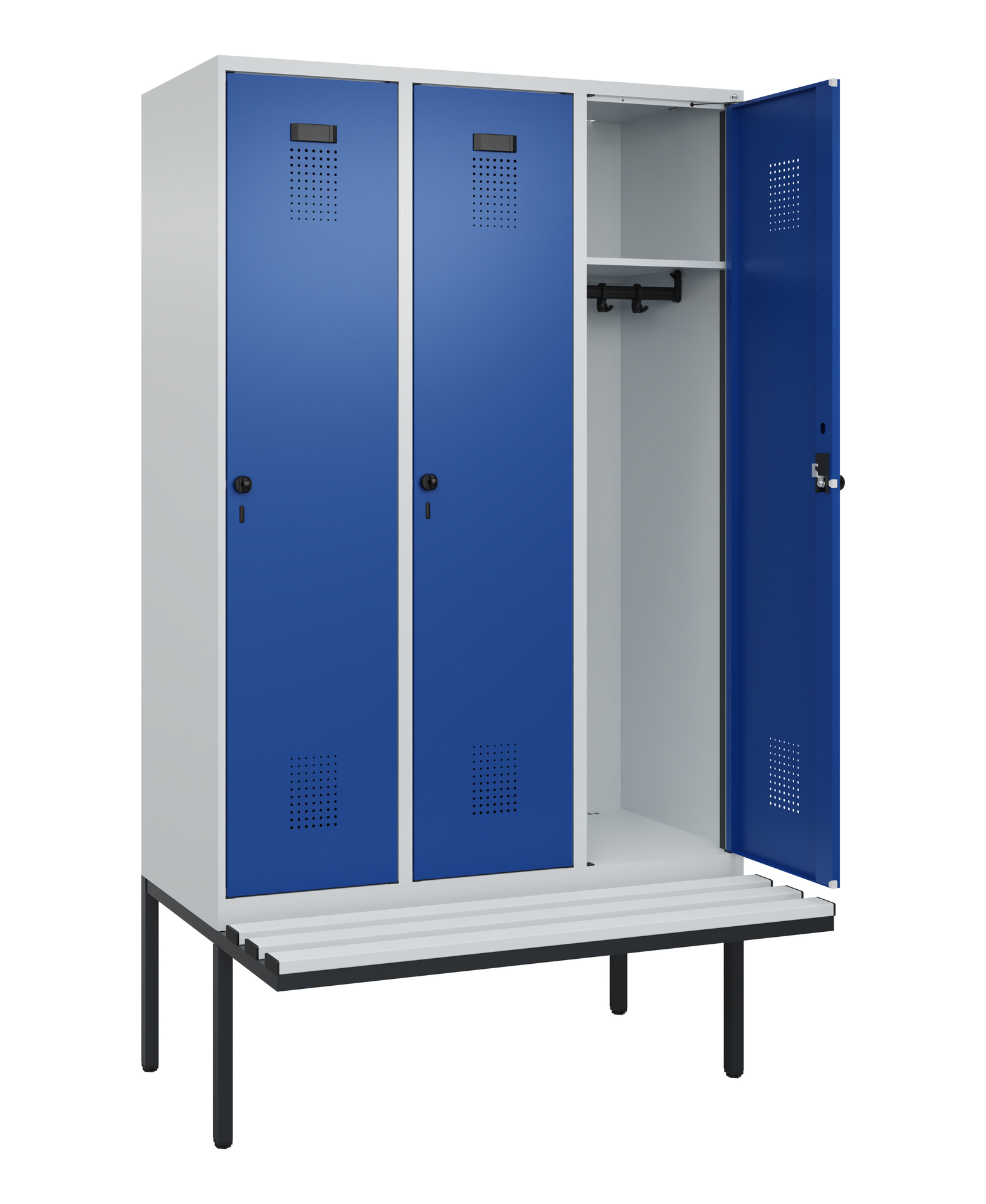 C+P Spind Evolo PLUS, Bank, 3 Abteile, 2120x1200x8