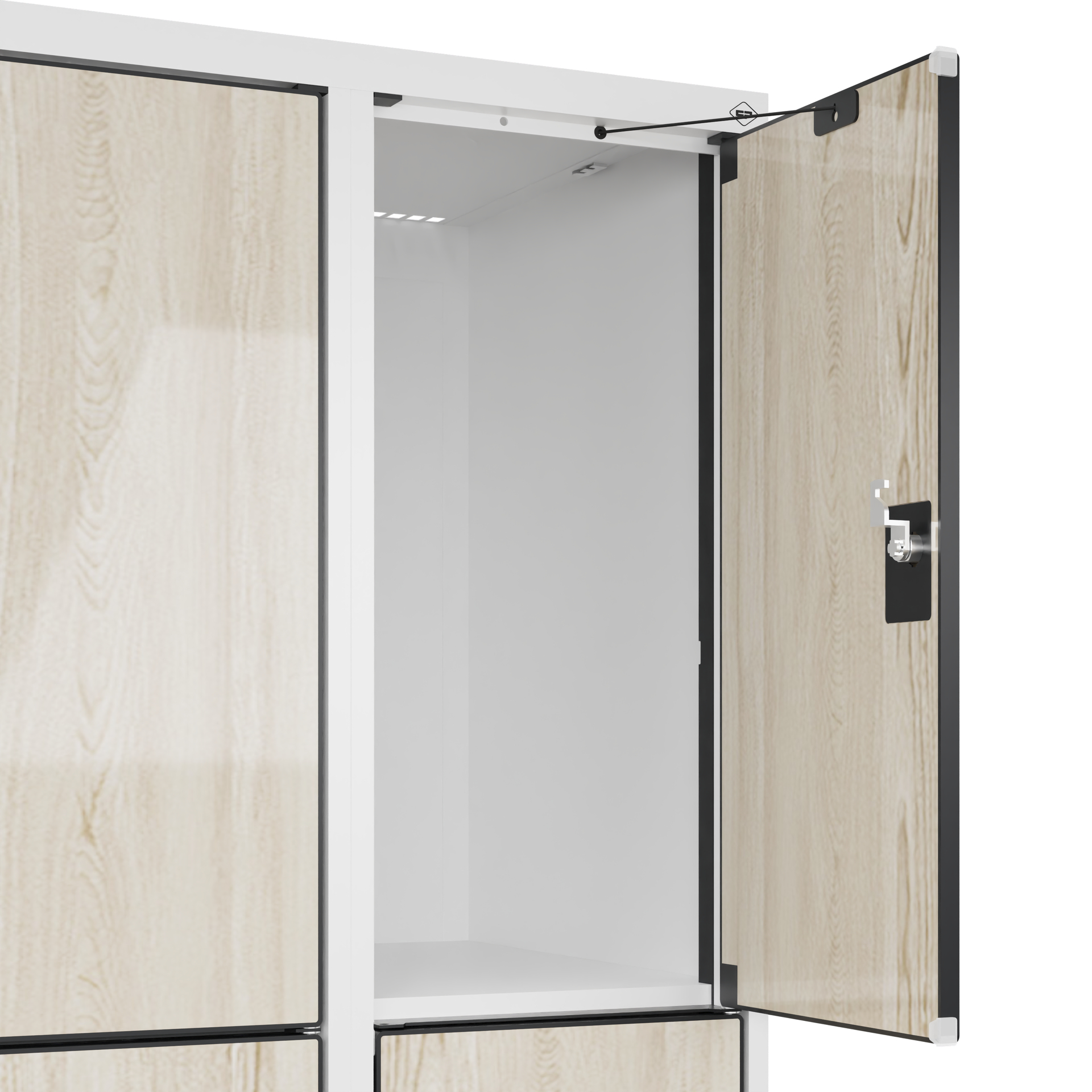 C+P Schlie�fachschrank Evolo PLUS, F��e, 12 F�cher, 1950x1200x500mm