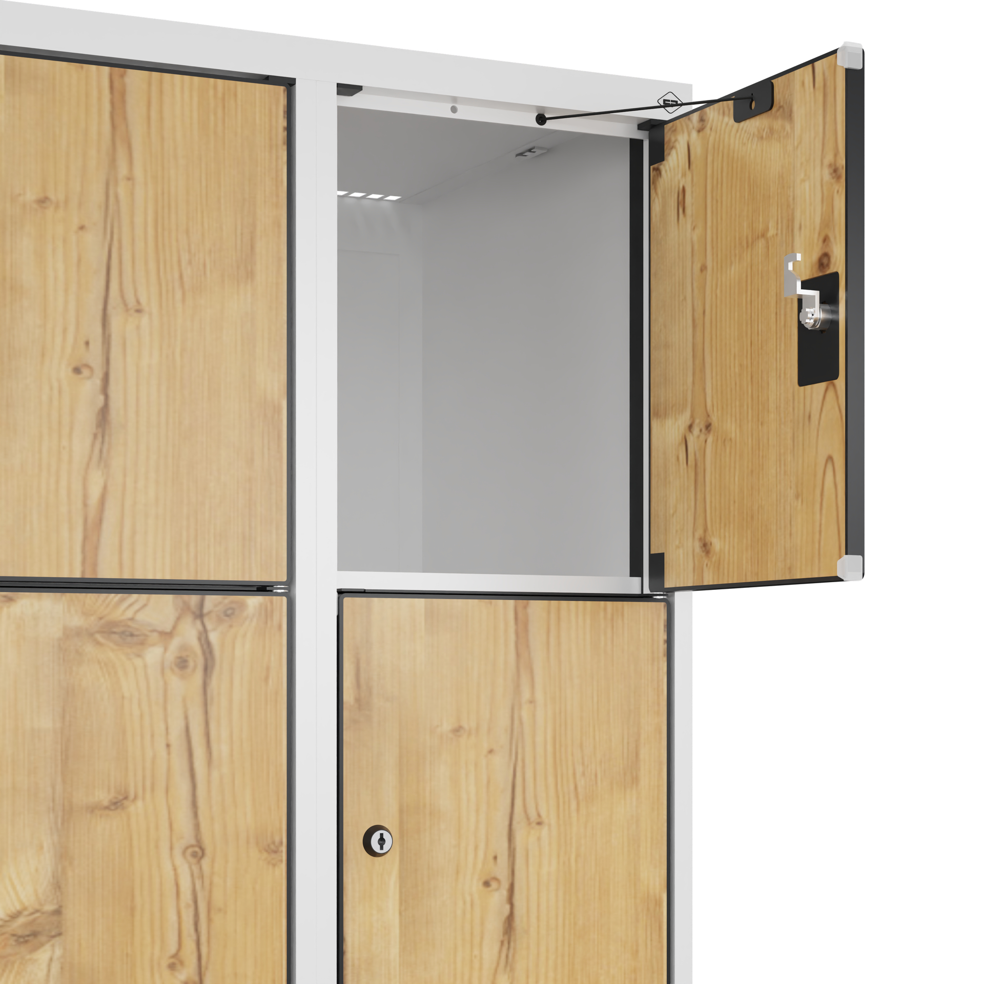 C+P Schlie�fachschrank Evolo PLUS, F��e, 20 F�cher, 1950x1200x500mm