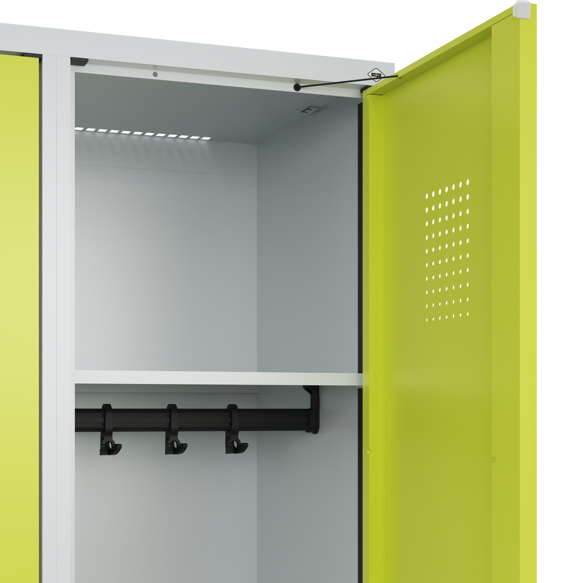 C+P Spind Evolo PLUS, Bank, 3 Abteile, 2120x1200x815mm