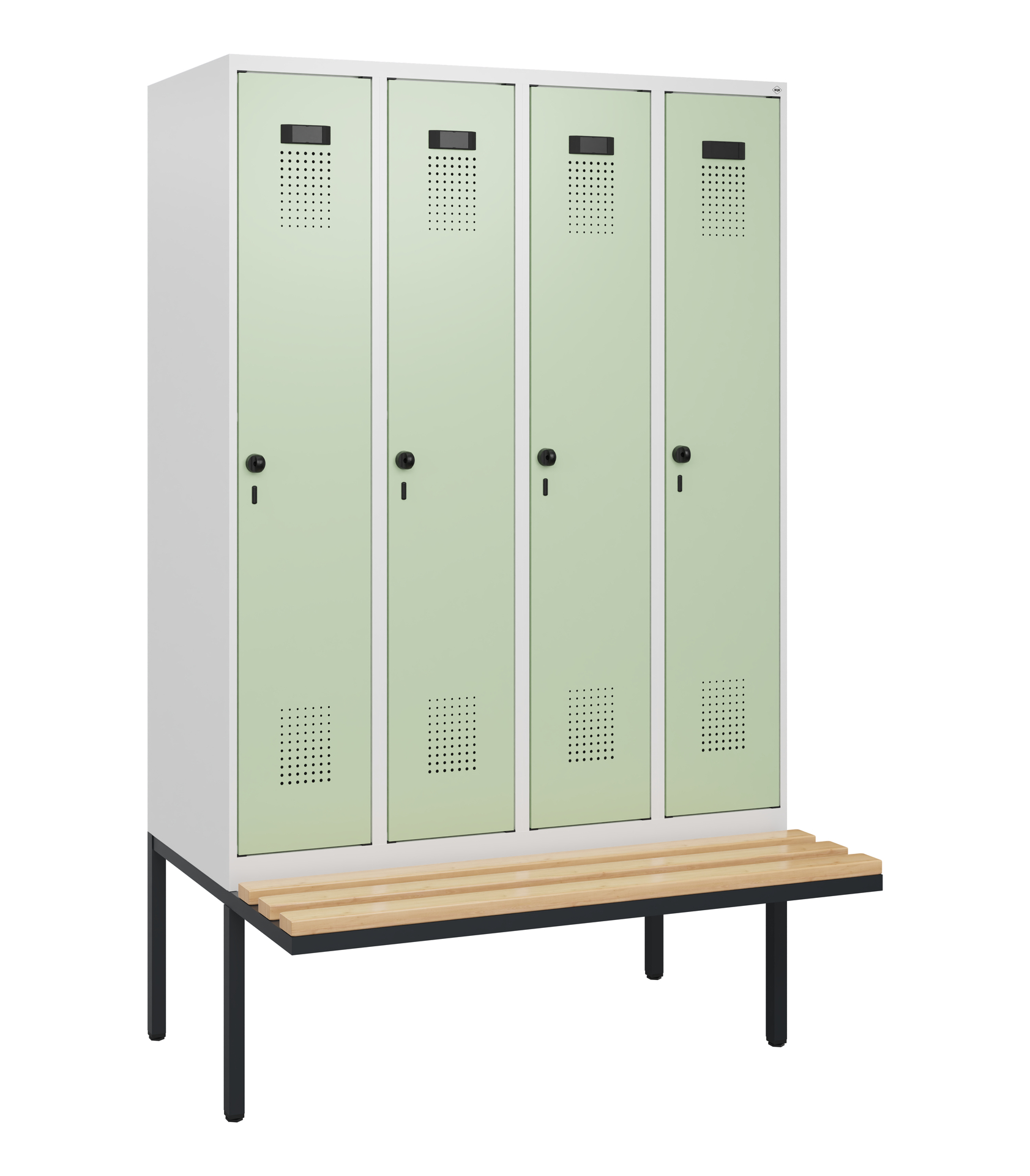 C+P Spind Evolo PLUS, Bank, 4 Abteile, 1950x1200x8