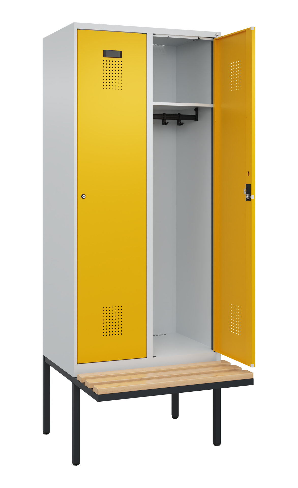 C+P Spind Evolo PLUS, Bank, 2 Abteile, 2120x800x81