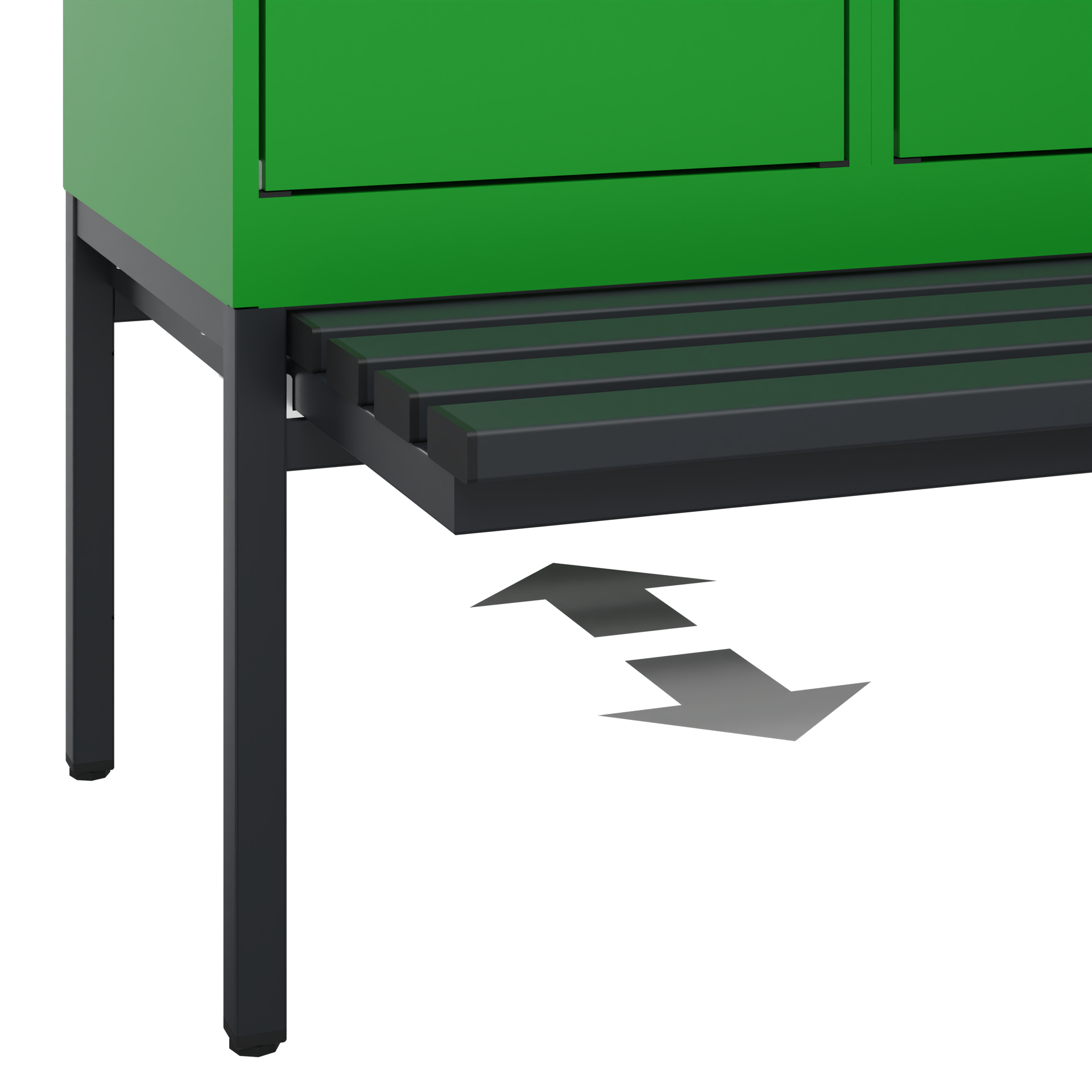 C+P Spind Evolo PLUS, Bank, 2 Abteile, 2120x800x815mm