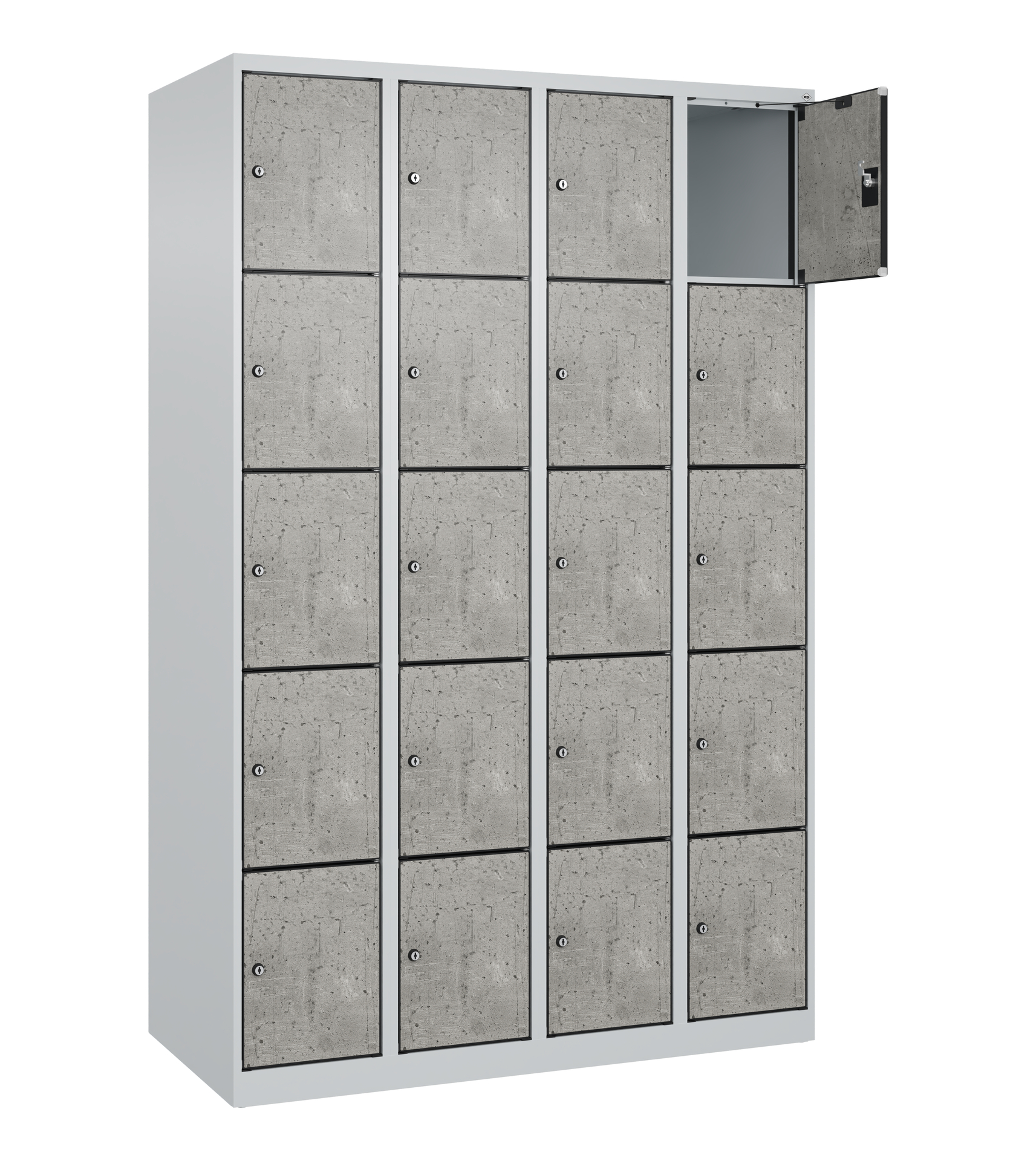 C+P Schlie�fachschrank Evolo PLUS, 20 F�cher, 1850x1200x500mm