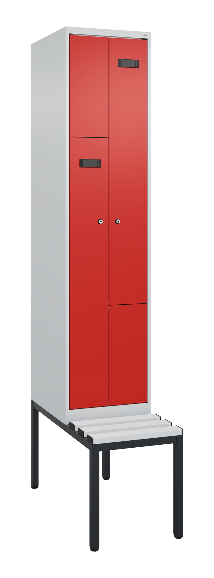 C+P Z-Spind Evolo PLUS, Bank, 2 Fächer, 2120x400x8