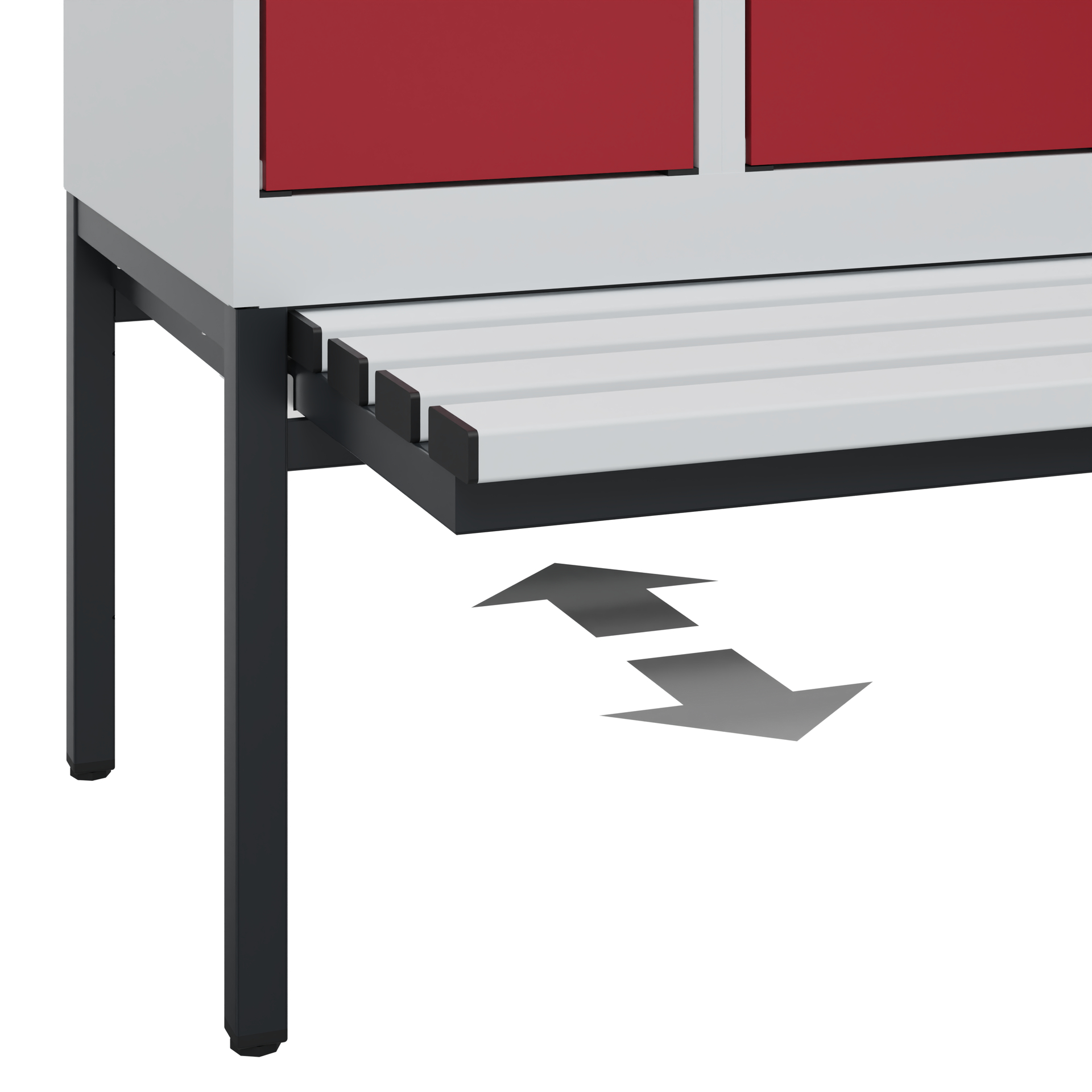 C+P Spind Evolo PLUS, Bank, 3 Abteile, 2120x900x815mm