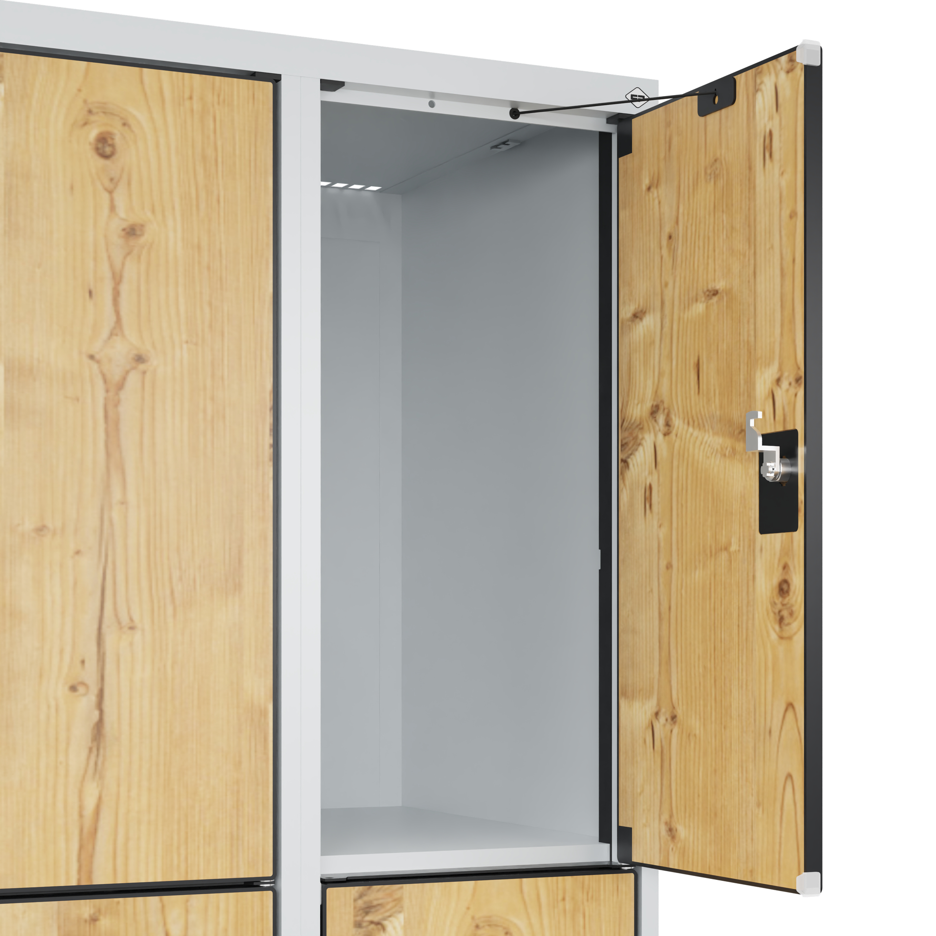 C+P Schlie�fachschrank Evolo PLUS, 9 F�cher, 1850x900x500mm