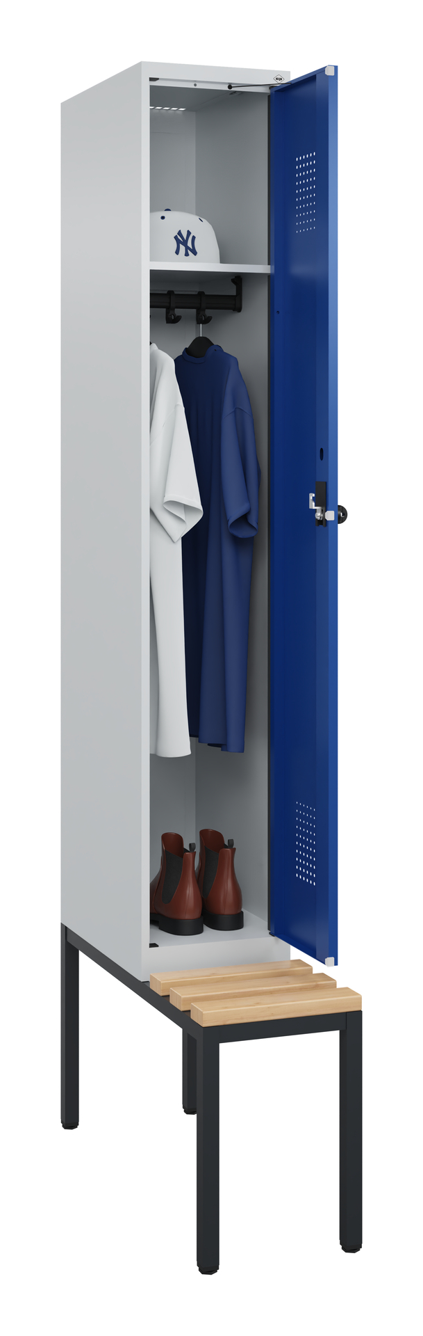 C+P Spind Evolo PLUS, Bank, 1 Abteil, 2120x300x815