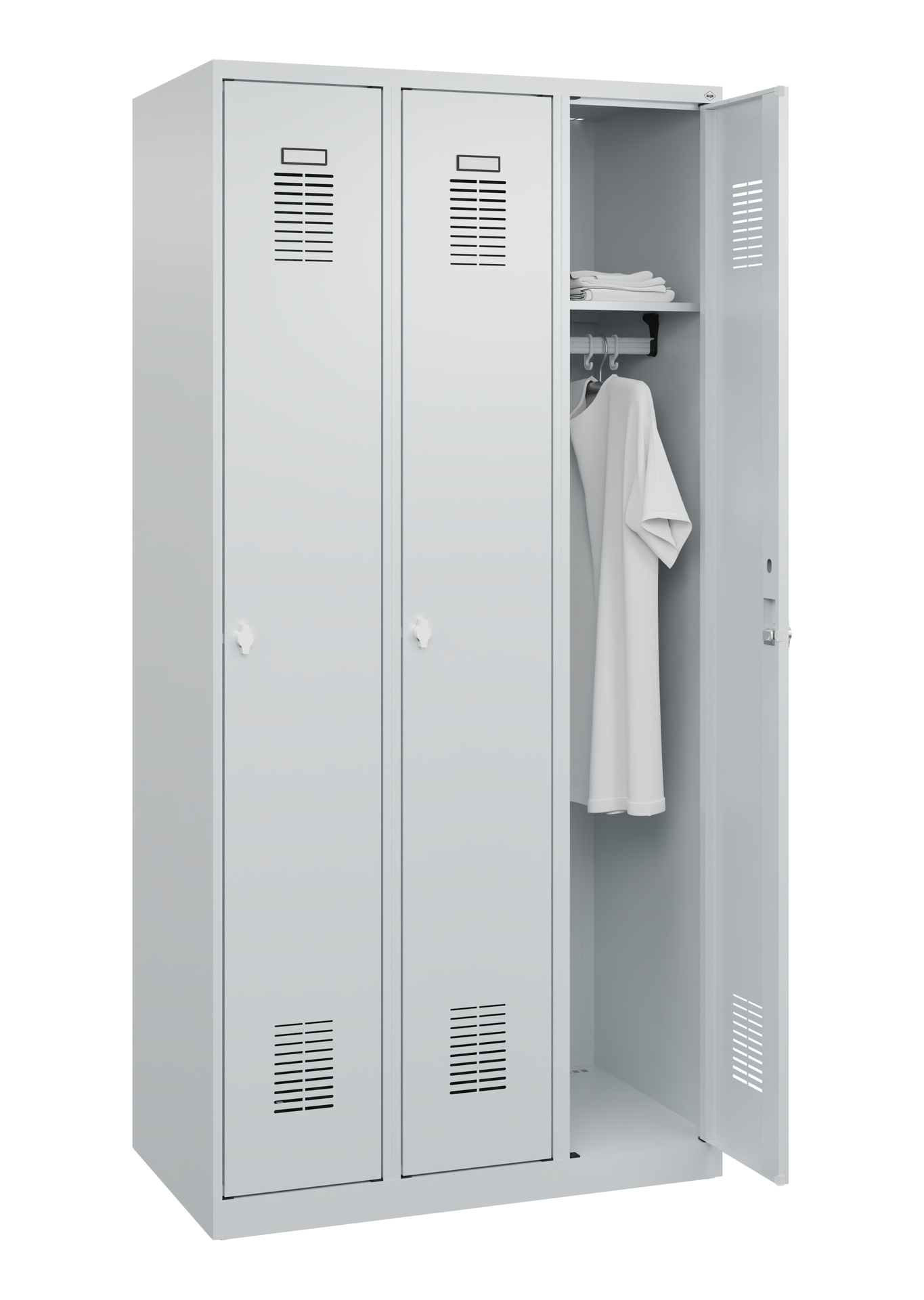 C+P Spind Basis PLUS, 3 Abteile, 1800x900x500mm