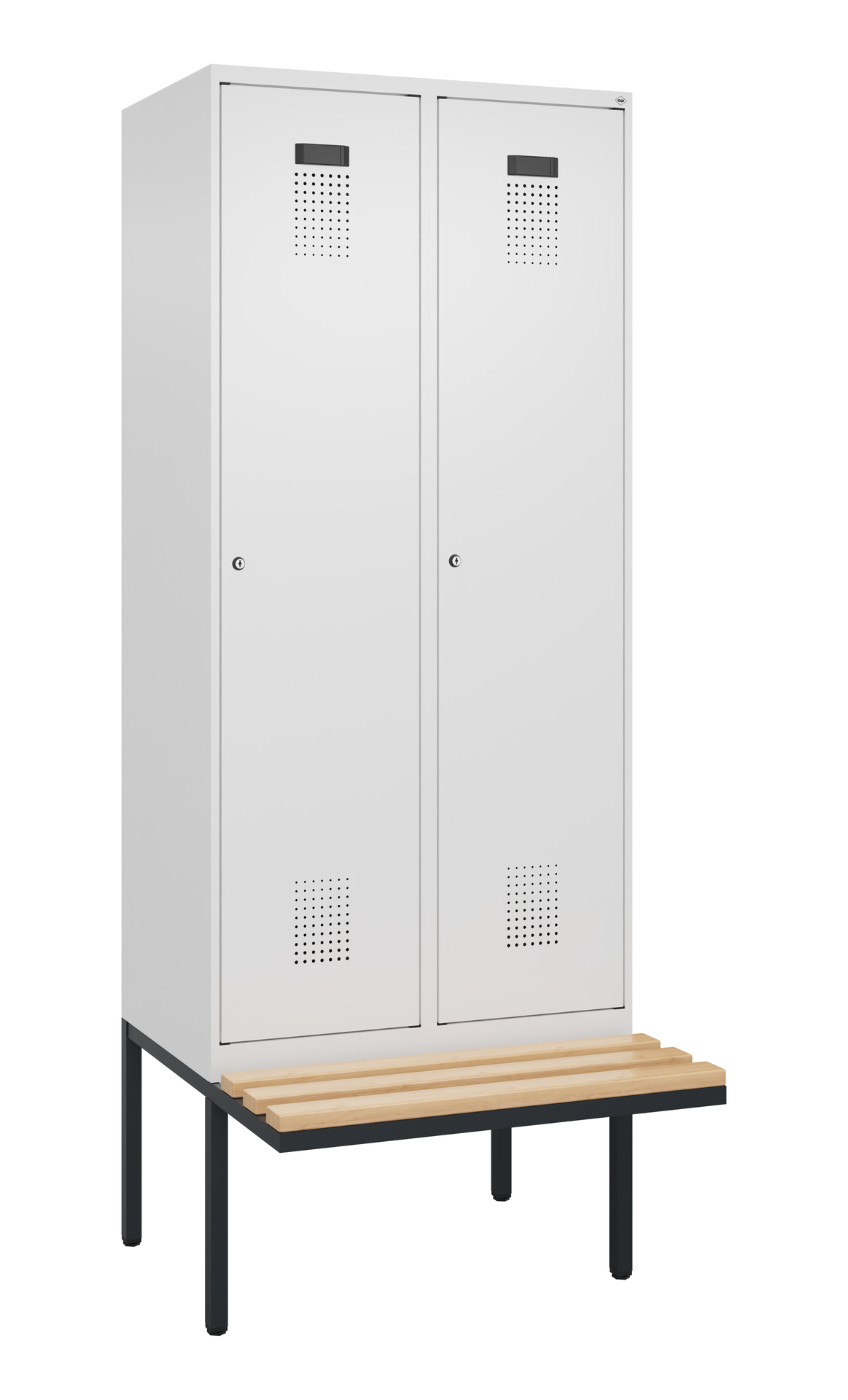 C+P Spind Evolo PLUS, Bank, 2 Abteile, 2120x800x81