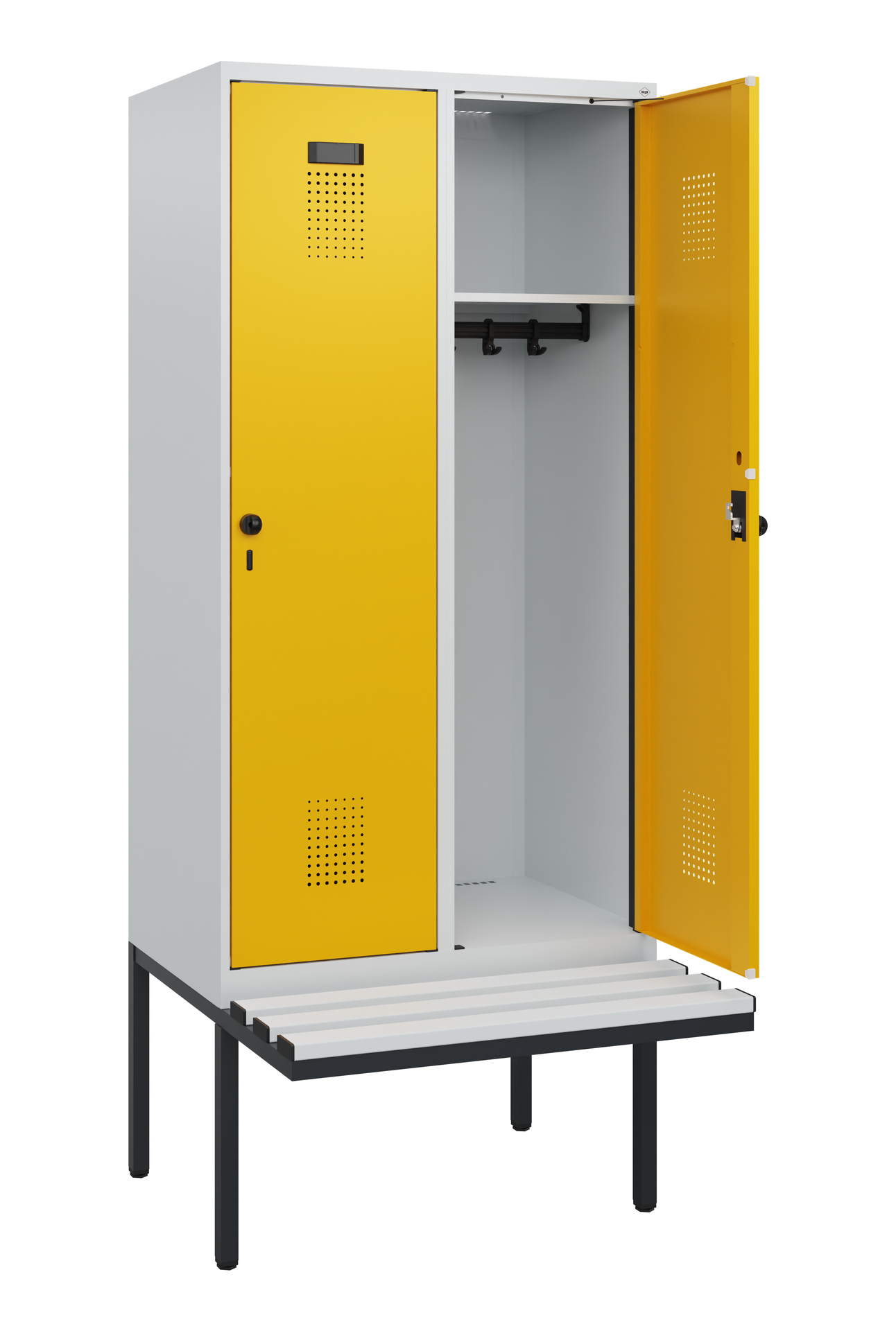C+P Spind Evolo PLUS, Bank, 2 Abteile, 1950x800x81