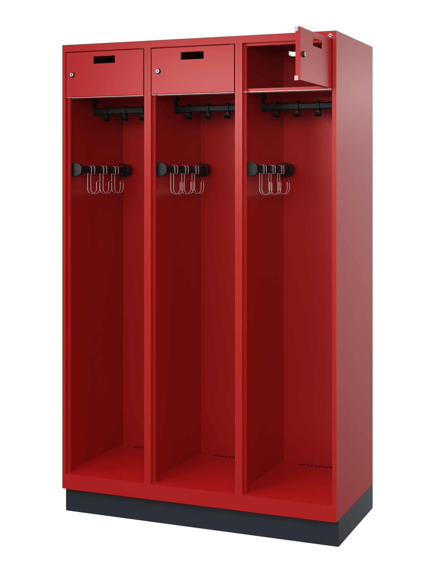 C+P Feuerwehrspind Praktus, 3 Abteile, 1850x1200x5