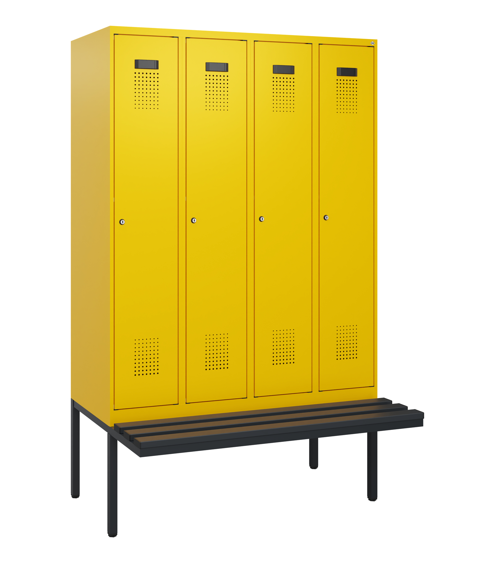C+P Spind Evolo PLUS, Bank, 4 Abteile, 1950x1200x8