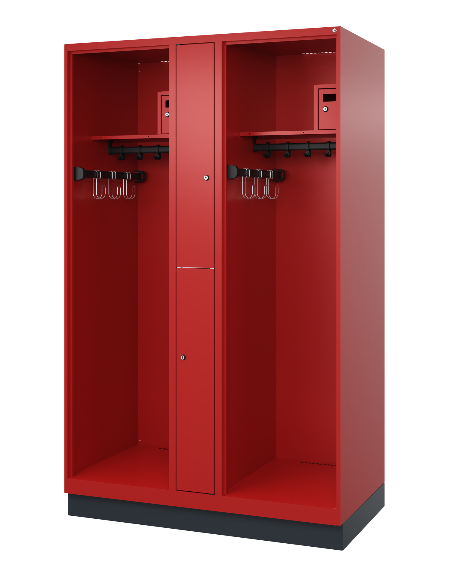 C+P Feuerwehrspind Maxi, 2 Fächer, 1850x1200x600mm