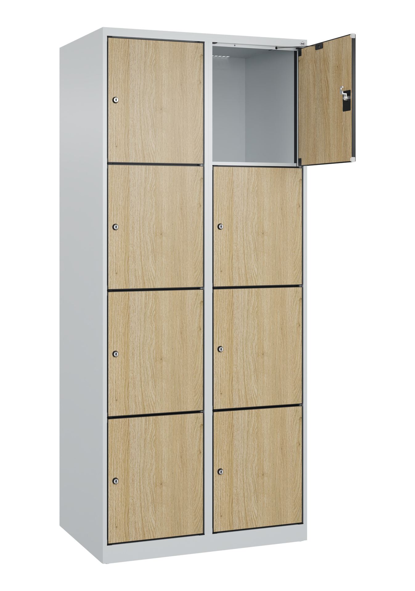 C+P Schlie�fachschrank Evolo PLUS, 8 F�cher, 1850x800x500mm
