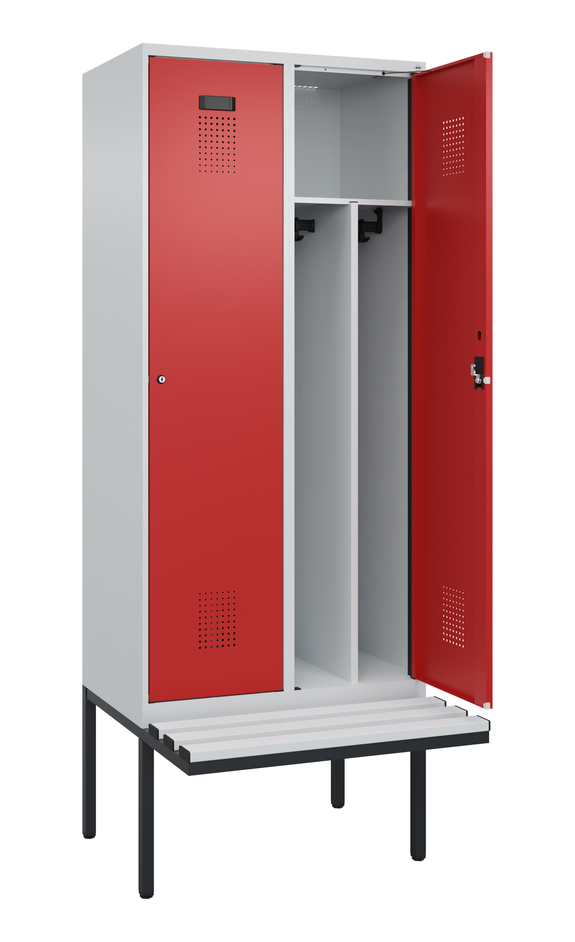 C+P Spind Evolo PLUS, Bank, 2 Abteile, 2120x800x81