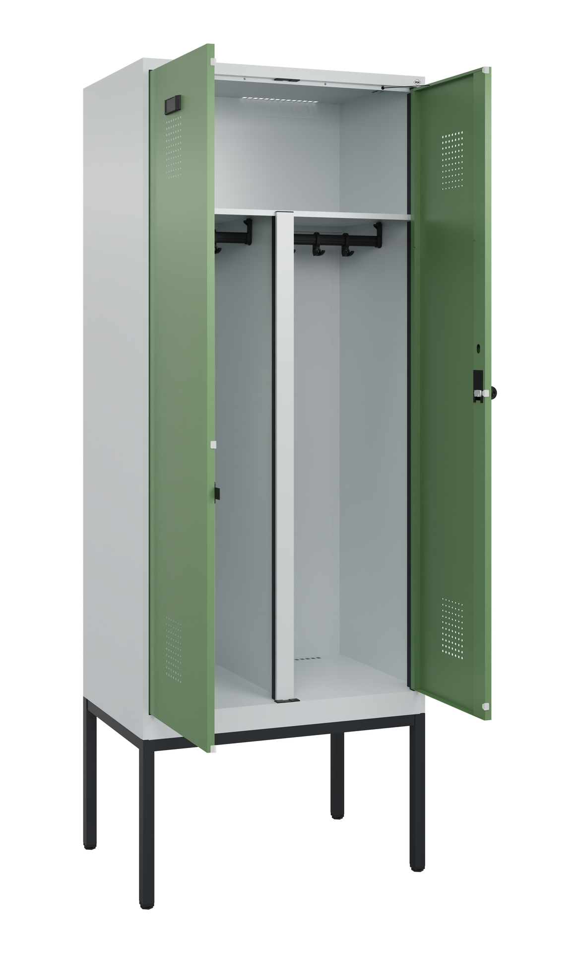 C+P PSA Doppel-Spind Evolo PLUS, Gestell, 2 Abteil