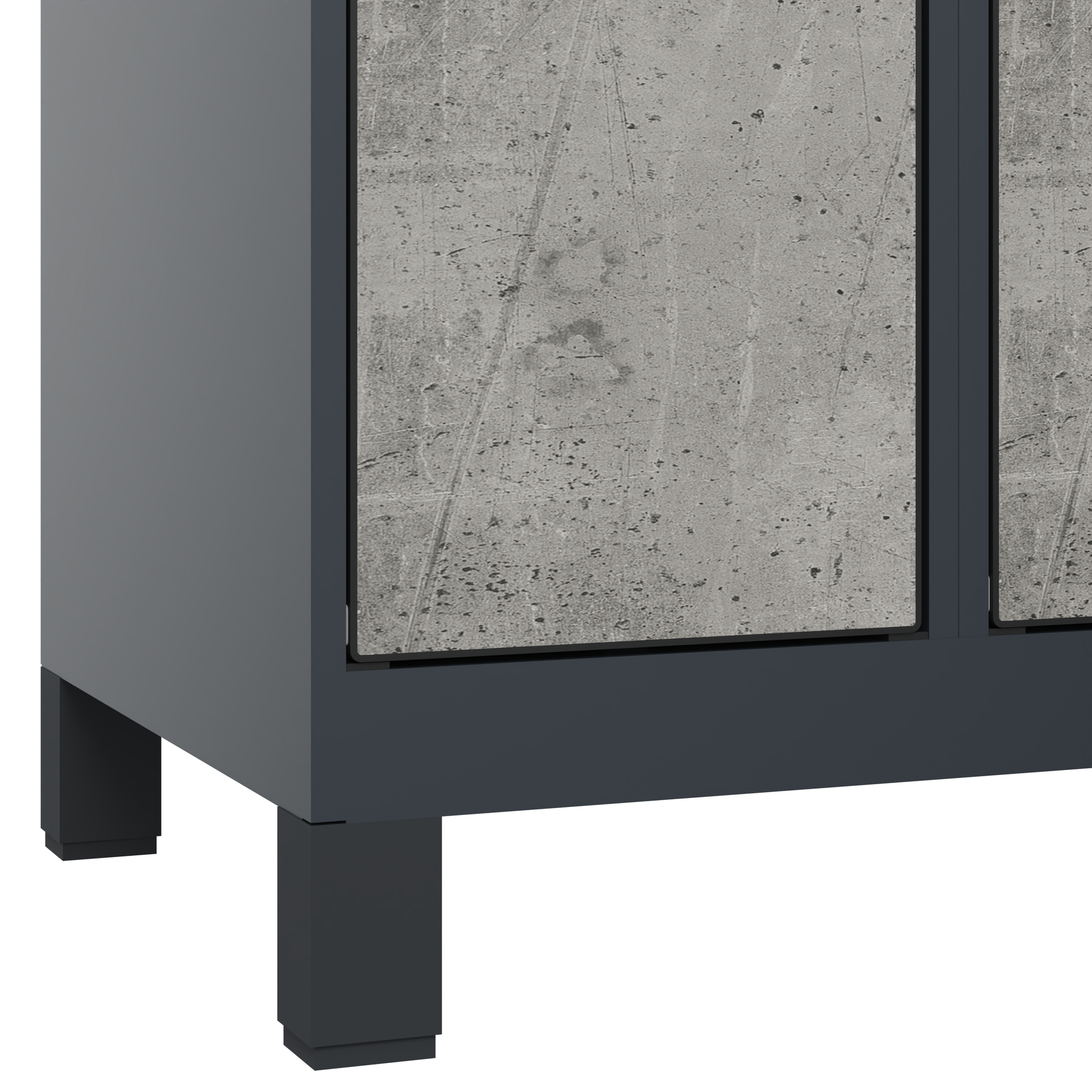 C+P Schlie�fachschrank Evolo PLUS, F��e, 12 F�cher, 1950x600x500mm