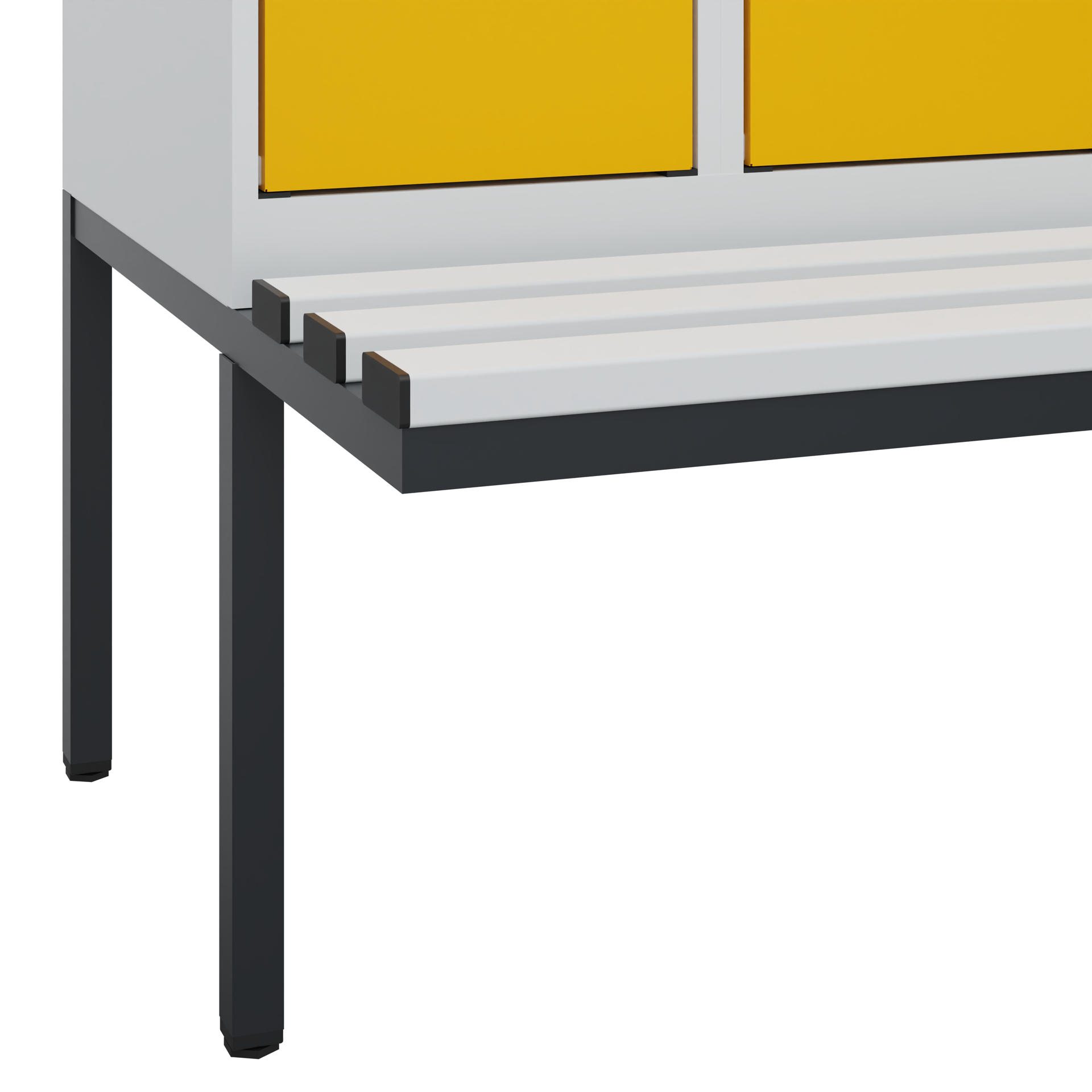 C+P Spind Evolo PLUS, Bank, 3 Abteile, 2120x900x81