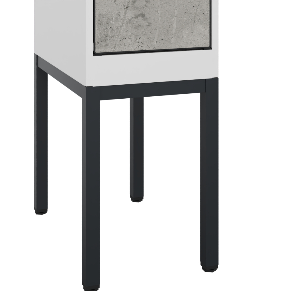 C+P Spind Evolo PLUS, Gestell, 2 Abteile, 1950x600x500mm