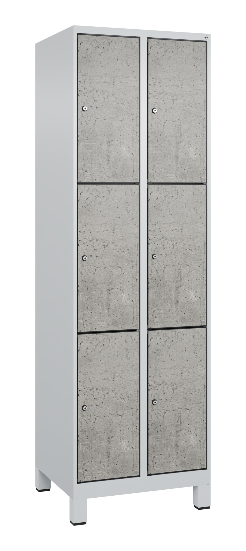 C+P Schlie�fachschrank Evolo PLUS, F��e, 6 F�cher, 1950x600x500mm