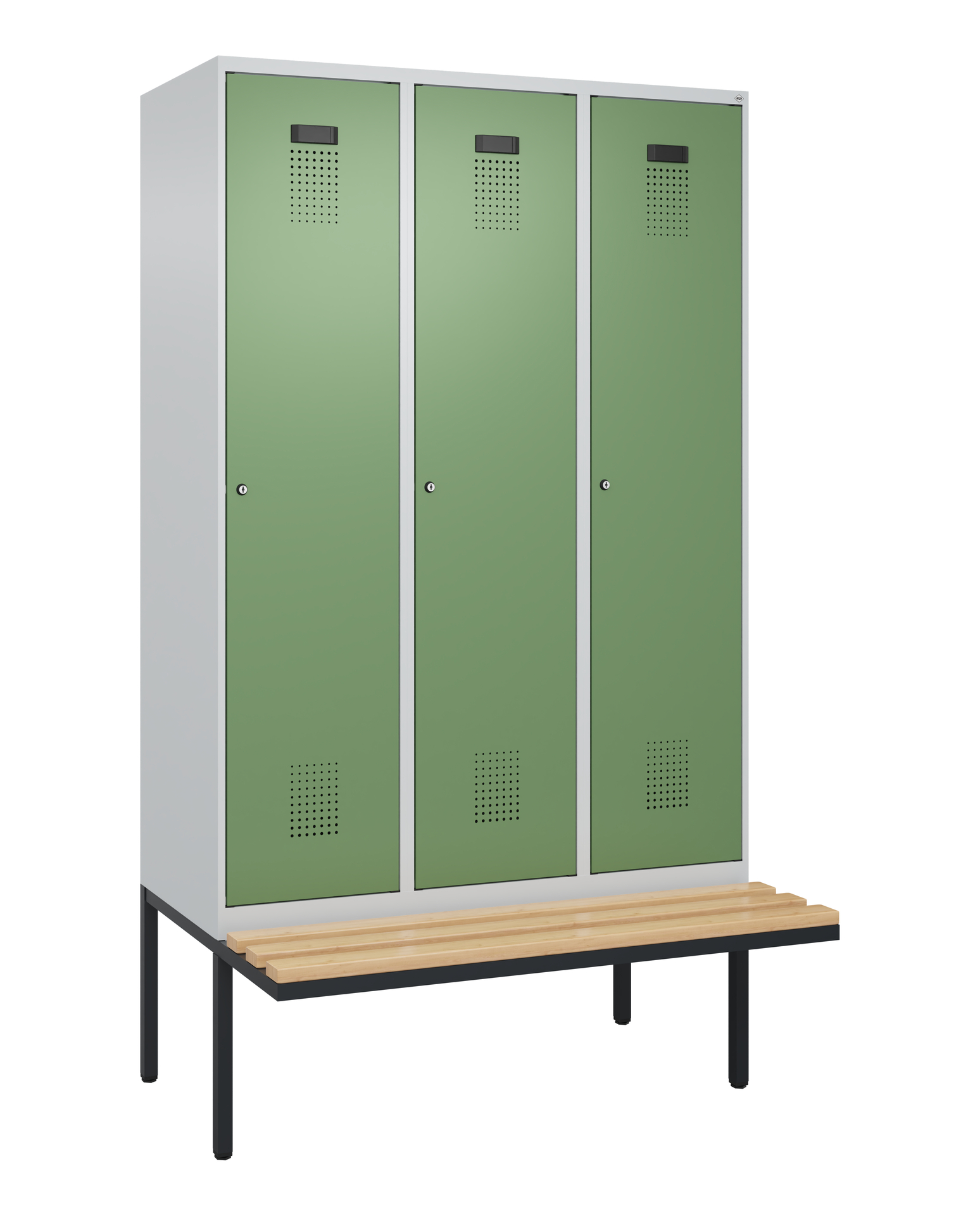 C+P Spind Evolo PLUS, Bank, 3 Abteile, 2120x1200x8