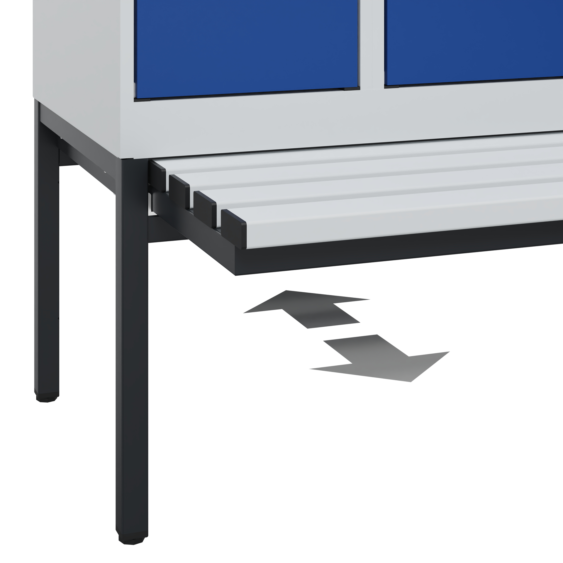 C+P Spind Evolo PLUS, Bank, 3 Abteile, 2120x900x815mm