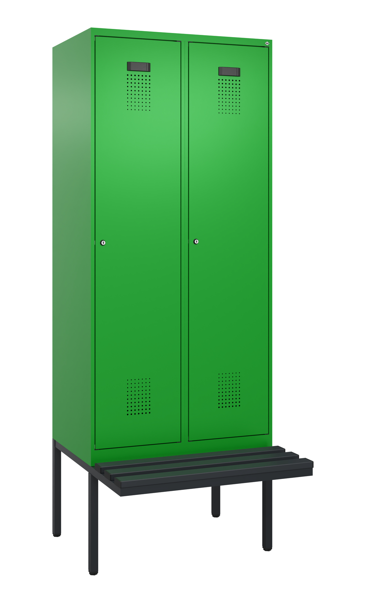 C+P Spind Evolo PLUS, Bank, 2 Abteile, 2120x800x81