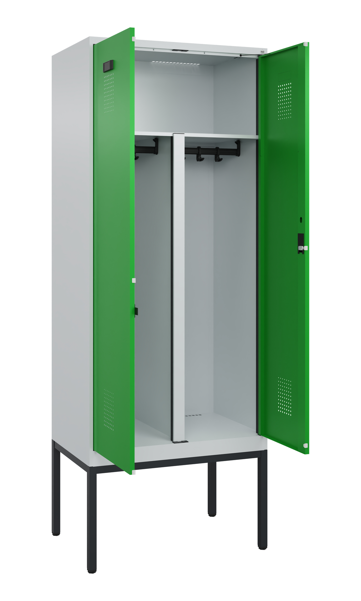 C+P PSA Doppel-Spind Evolo PLUS, Gestell, 2 Abteil