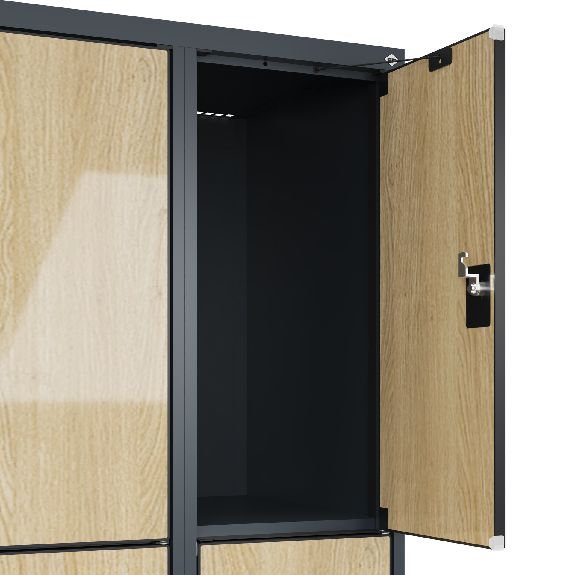 C+P Schlie�fachschrank Evolo PLUS, 9 F�cher, 1850x900x500mm