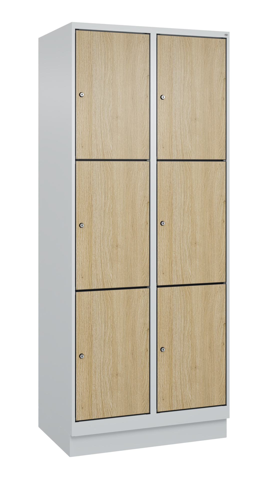 C+P Schlie�fachschrank Evolo PLUS, Sockel, 6 F�cher, 1950x800x500mm
