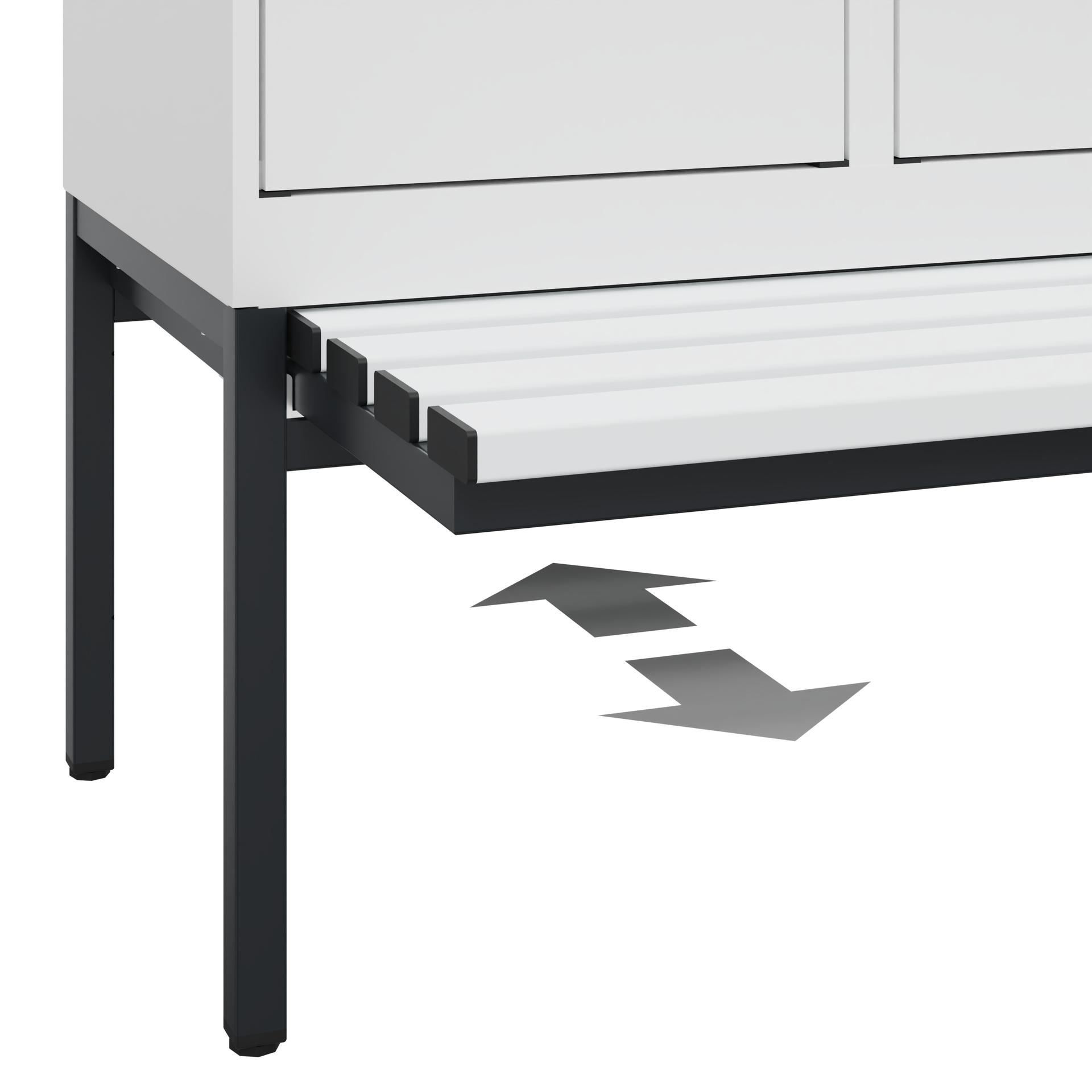 C+P Spind Evolo PLUS, Bank, 2 Abteile, 2120x800x815mm