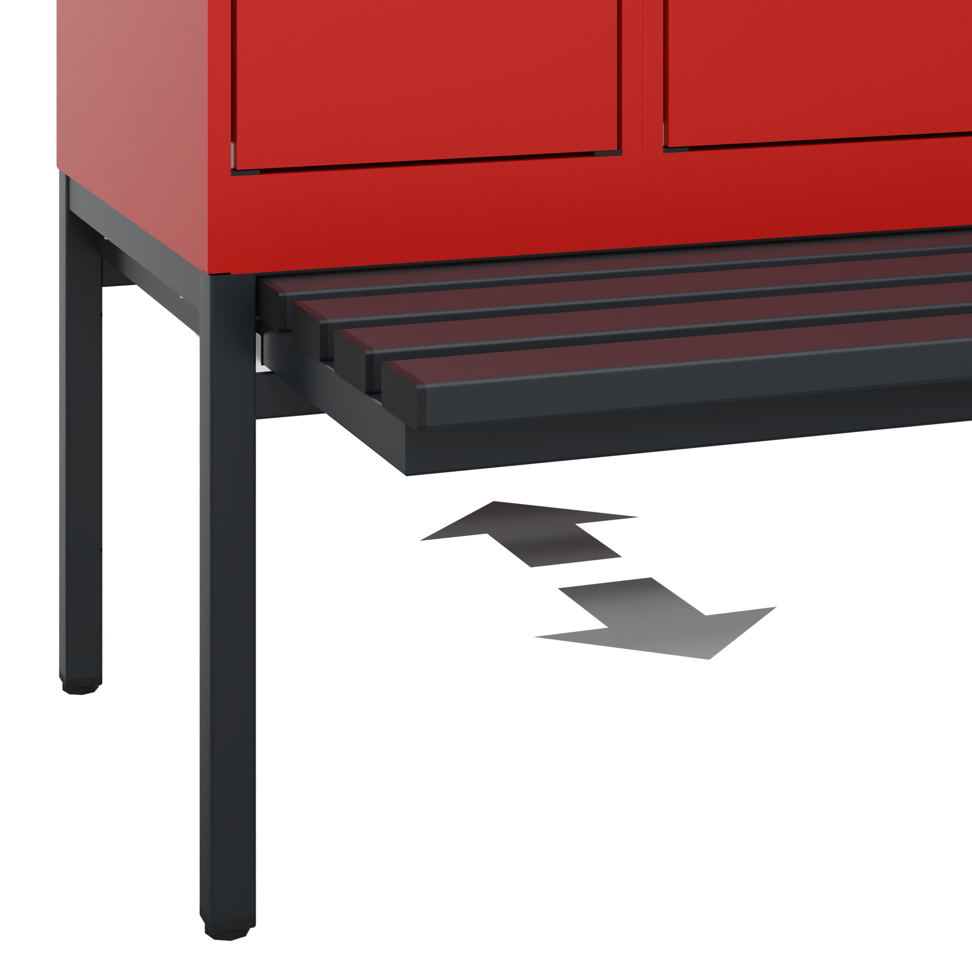 C+P Spind Evolo PLUS, Bank, 3 Abteile, 1950x900x815mm
