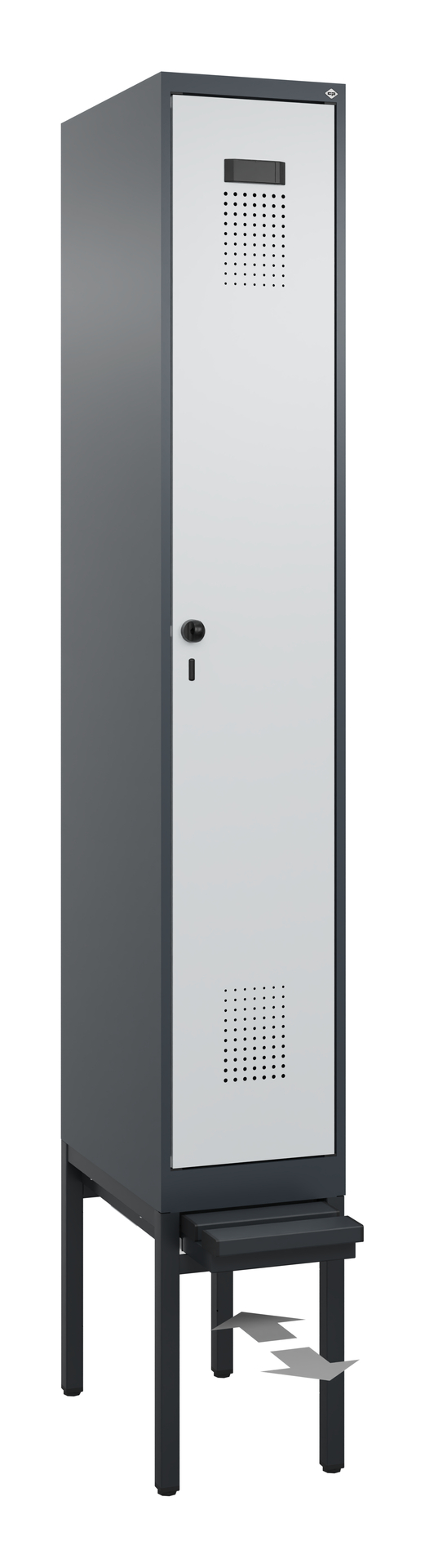 C+P Spind Evolo PLUS, Bank, 1 Abteil, 2120x300x815mm