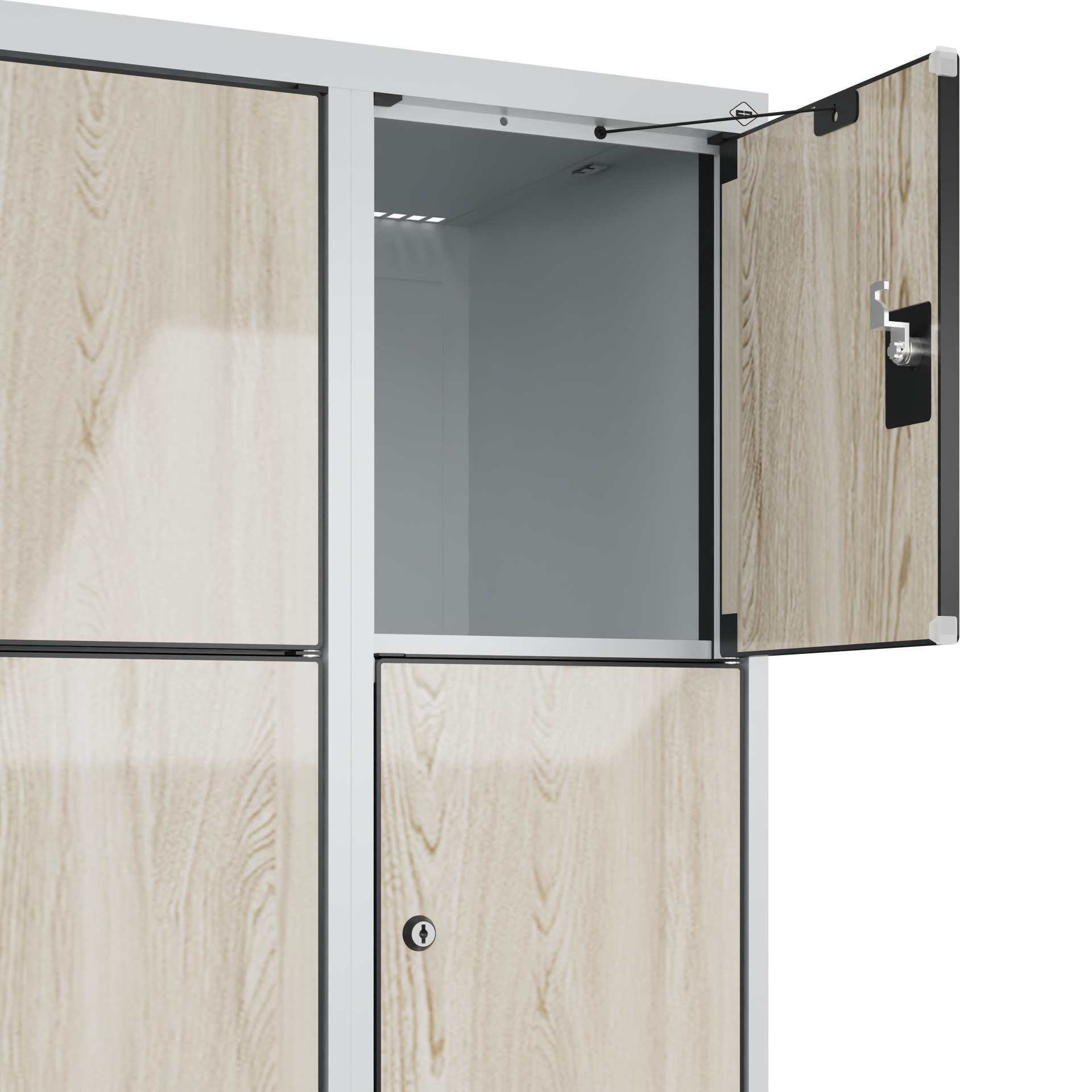 C+P Schlie�fachschrank Evolo PLUS, 10 F�cher, 1850x600x500mm