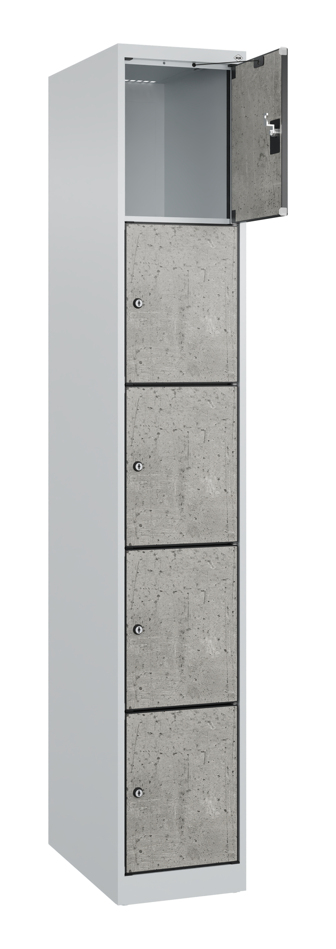 C+P Schlie�fachschrank Evolo PLUS, 5 F�cher, 1850x300x500mm